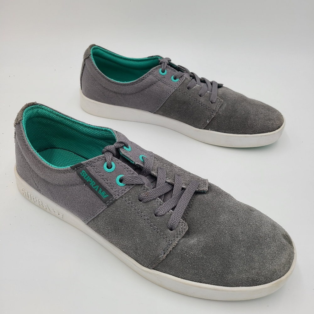Supra Stacks II Charcoal/Atlantis - Men's Skate Shoes S45149 Sneakers Size 11.5